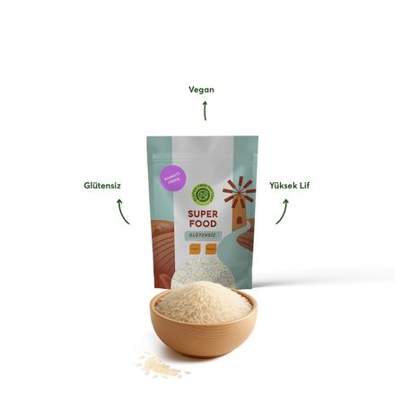 GLUTENSİZ BASMATİ PİRİNÇ 500 GRAM