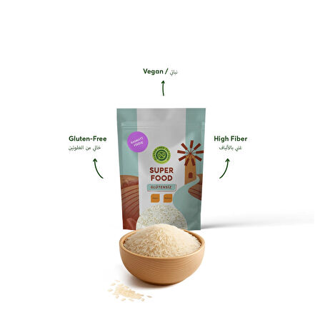 GLUTENSİZ BASMATİ PİRİNÇ 500 GRAM