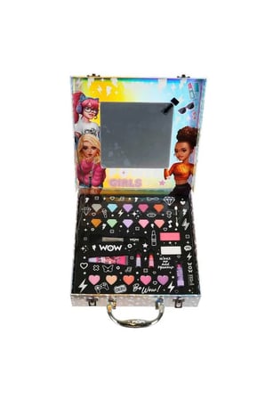WOW Generation Glam & Go Aynalı Makyaj Çantası Seti 6+ Yaş Kız Çocuk Oyuncak Makyaj Seti