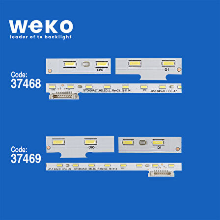 WKSET-6804 37468X1 37469X1 STO650A57_66LED_L/R_REV03 2 ADET LED BAR (66LED)