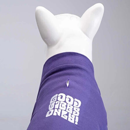 Lindo Dogs Good Vibes Only Flex Köpek Kıyafeti Tshirt Mavi Beden 1