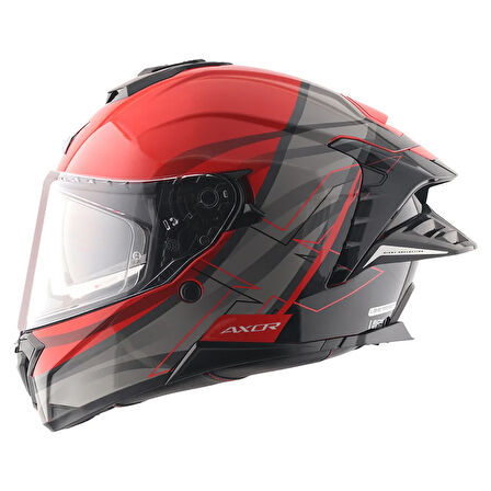 AXOR BRUTALE SURGES FULL FACE PARLAK SİYAH KIRMIZI
