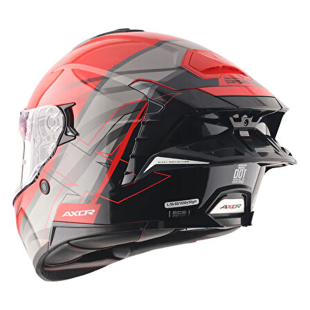 AXOR BRUTALE SURGES FULL FACE PARLAK SİYAH KIRMIZI
