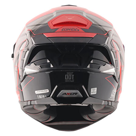 AXOR BRUTALE SURGES FULL FACE PARLAK SİYAH KIRMIZI