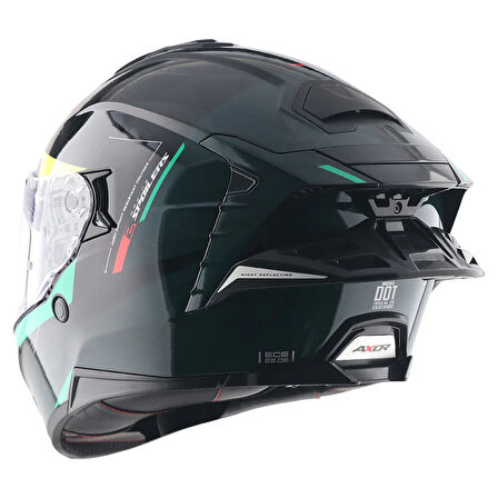 AXOR BRUTALE KRYPTIC FULL FACE PARLAK SİYAH YEŞİL