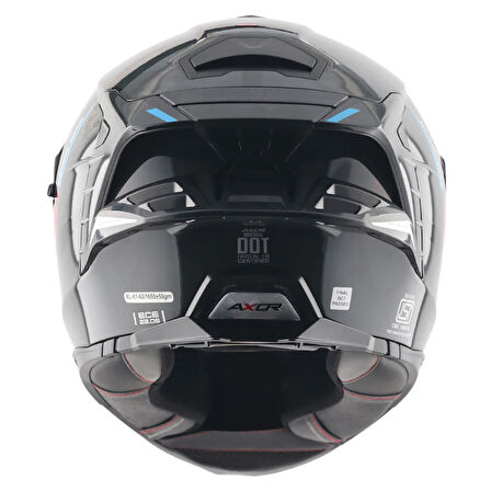 AXOR BRUTALE KRYPTIC FULL FACE PARLAK SİYAH MAVİ