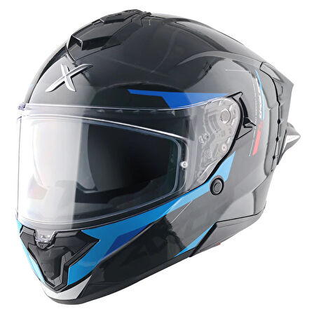 AXOR BRUTALE KRYPTIC FULL FACE PARLAK SİYAH MAVİ