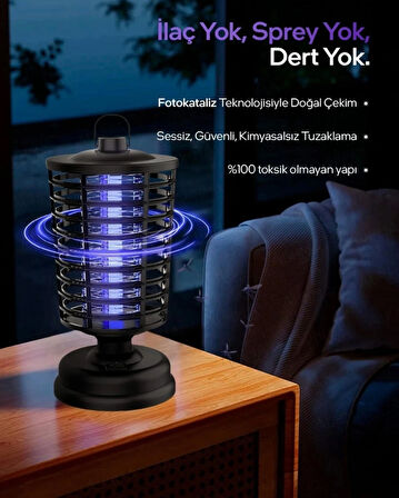 ROSE TEKNOLOJİ 3.6-4W, 600-800V ASKILI,KOKUSUZ,SESSİZ CIZ SİVRİSİNEK ÖLDÜRÜCÜ