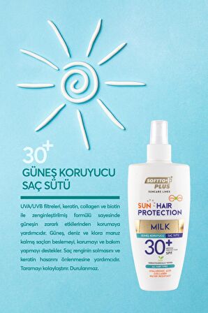 SOFTTO PLUS GÜNEŞ KORUYUCU SAÇ SÜTÜ 30 SPF 200 ML