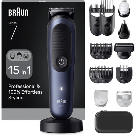  Braun Hepsi Bir Arada Series 7, 15'i 1 Arada Tıraş Kiti, Problade, Autosense, AIO7580