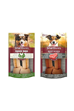 Smartbones 2 Çeşit Karma Medium Köpek Ödülü 2 Li 158 Gr. X 2 Adet