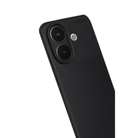 Vivo V60 Lite Auto Focus Karbon Kapak - Siyah