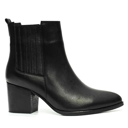 Kadın Hakiki Deri Topuklu Bot