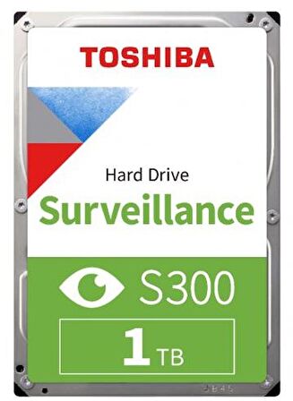 Toshiba S300 HDWV110UZSVA Sata 3.0 5700 RPM 3.5 inç 1 TB Harddisk