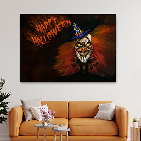 Cadılar Bayramı Duvar Dekoru, Korkunç Kabaklar Cadılar Bayramı Duvar Tablosu-5193