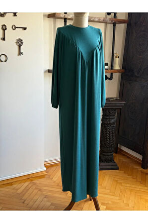 V Robalı Örme Elbise 2309 NAVRA |