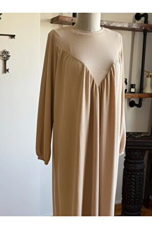 V Robalı Örme Elbise 2309 NAVRA |