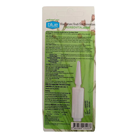 Herbiovital Bitkisel Köpek Damlası 4 ml ( 10-20 kg )