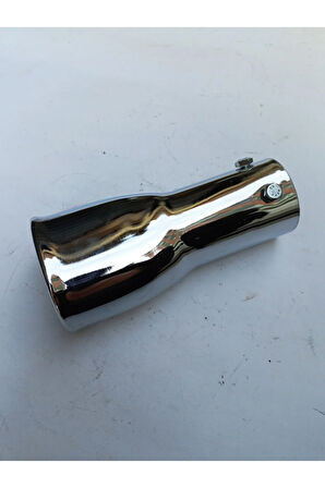 51 mm. Antipas iç kaplamalı oval RÜZGAR sesli sök/tak vidalı nikelaj egzoz eksoz ucu