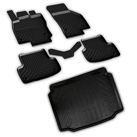 Seat Leon SC Ferrous 4D Paspas ve 3D Bagaj Havuzu 2013 2020