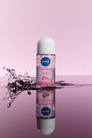 Nivea Kadın Roll-on Deodorant Fresh Flower 50ml, Ter Kokusuna Karşı 48 Saat Koruma, Çiçeksi Koku, X3 Adet