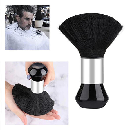 Topuzlu Tıraş Fırçası Berber Ense Fırçası Kuaförlerin Tercihi Berber Ense Fırçası Siyah