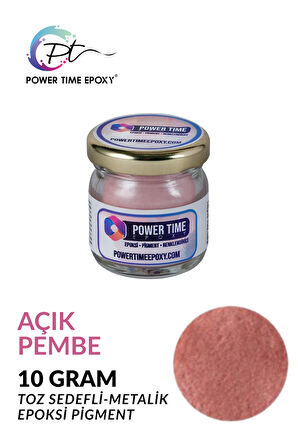 Sedefli Metalik Toz Pigment Boya / Açık Pembe / Epoksi Için 10 GRAM