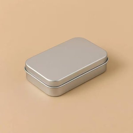 Arynima 97x58x22 mm Gri Metal Açılır Kapanır Kutu | Çok Amaçlı Organizer Takı Oyuncak Sigara Kutusu Snack Box