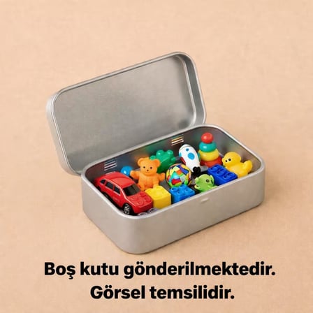 Arynima 97x58x22 mm Gri Metal Açılır Kapanır Kutu | Çok Amaçlı Organizer Takı Oyuncak Sigara Kutusu Snack Box