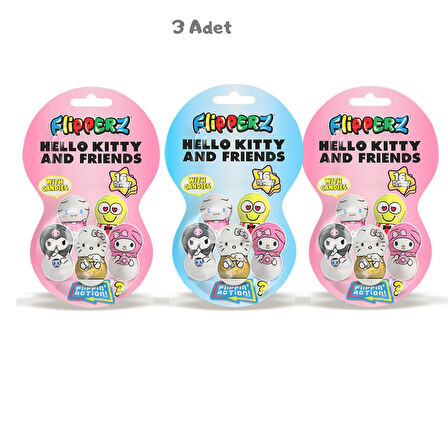 Hello Kitty & Friends Flipperz (10 Gr) 3 Adet