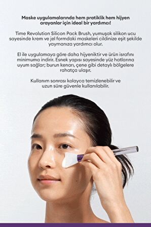 Silikon Yapılı Maske Uygulama Fırçası Time Revolution Silicon Pack Brush