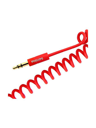 SWR2102 3.5mm Jack Stereo Örgülü Aux Ses Kablosu 1MT Kırmızı | Ramwhite Garantili