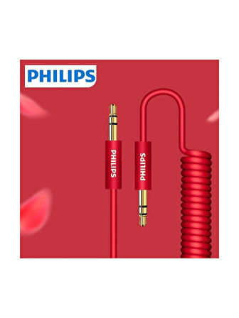 SWR2102 3.5mm Jack Stereo Örgülü Aux Ses Kablosu 1MT Kırmızı | Ramwhite Garantili