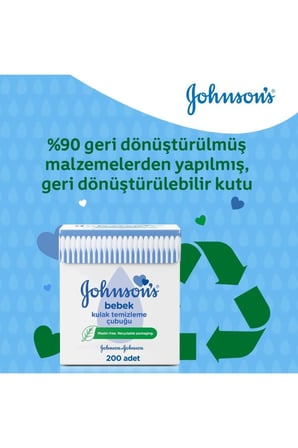 Johnsons Kulak Temizleme Çubuğu 200'lü