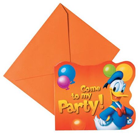 MİCKEY MOUSE DAVETİYE SET 6'LI