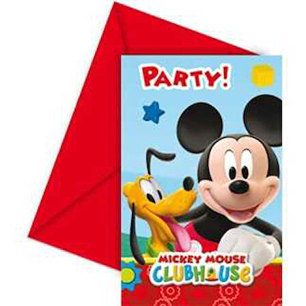 MICKEY DAVETİYE 6 ADET
