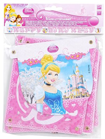 PRİNCESS HAPPY BİRTHDAY BANNER