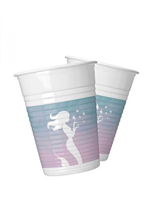 DENİZ KIZI BARDAK PLASTİK 8'Lİ