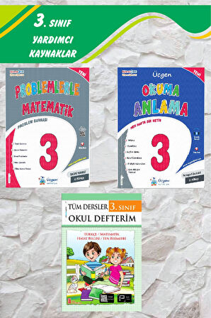 Üçgen 3.Sınıf Problemlerle Matematik+ Okuma Anlama + Okul Defterim