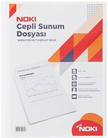 NOKİ SUNUM DOSYASI CEPLİ 40 YAPRAK 64140-N