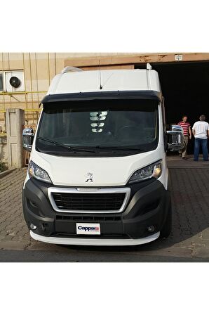 Peugeot Boxer Ön Cam Güneşliği Siperlik Akrilik Vizör Şapka Terek Piano Black 2014 Ve Üzeri