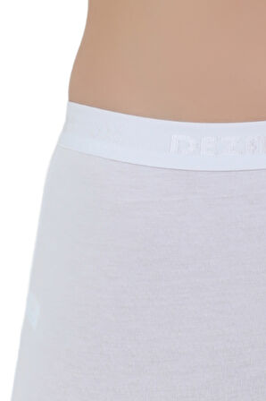 Kadın Boxer Külot - Lastikli Bel ve Yumuşak Kumaş 3'lü Özel Paket (Siyah, Beyaz, Ten Renk)