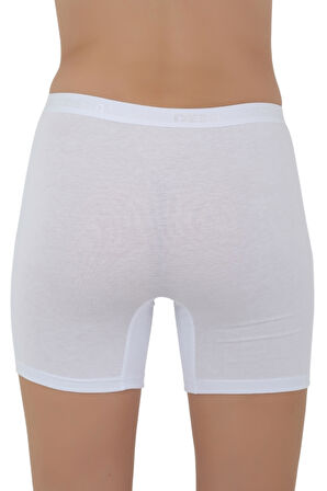 Kadın Boxer Külot - Lastikli Bel ve Yumuşak Kumaş 3'lü Özel Paket (Siyah, Beyaz, Ten Renk)