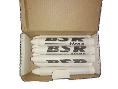 Lastik (KAUÇUK) Tebeşiri Meksika Beyaz, 12ad/pk