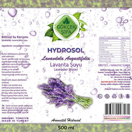 Hydrosol Lavanta Suyu