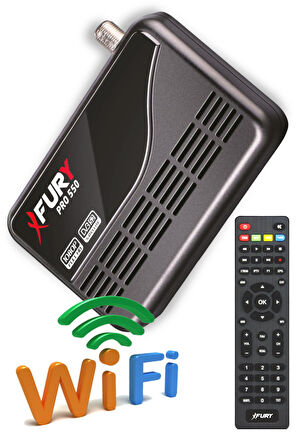 Fury Çanaklı-Çanaksız Wi-fi Dahil Full Hd Sınırsız Sineme Paketli Tak Çalıştır Uydu Alıcısı