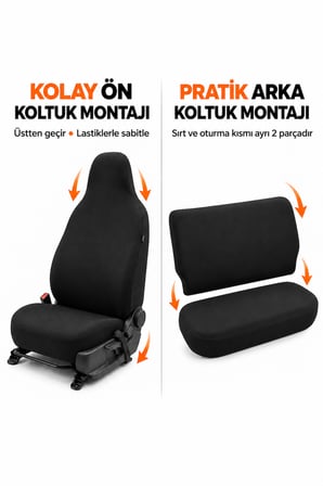 Universal Oto Koltuk Kılıfı – Türk Bayrağı Ay Yıldız Baskılı Araç Koltuk Kılıfı