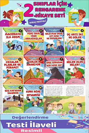 3.Sınıf Okumayı Sevdiren 10 lu Hikaye Seti 14 (48-64 sayfa)
