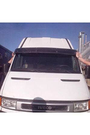 Iveco Daily Ön Cam Güneşliği Siperlik Vizör Şapka Terek Akrilik (ABS) Piano Black 2000-2006