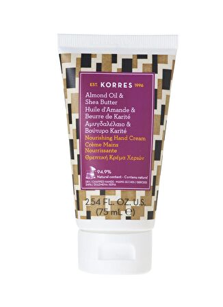 Korres  Nourishing hand cream with organic Almond oil & Shea butter 75ml